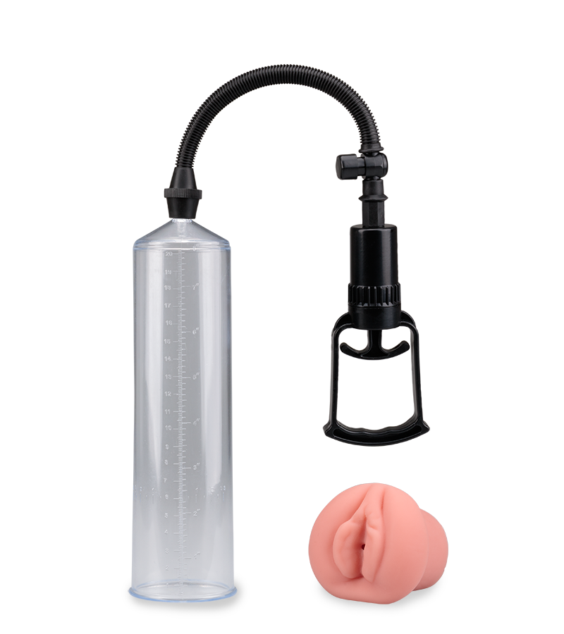 Penis Developer mit Handpumpe und Vagina-Aufsatz Maximizer