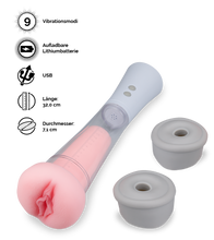 Load image into Gallery viewer, Penis Developer mit Vibration und Vagina Max