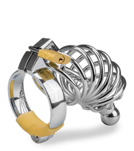 Load image into Gallery viewer, Peniskäfig mit Harnröhrenplug Delicious Chastity