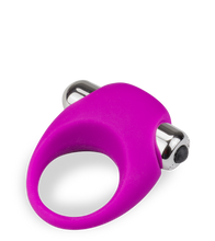 Load image into Gallery viewer, Penisring mit Vibration aus medizinischem Silikon Flirt