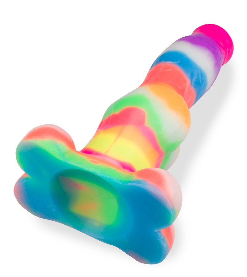 Phosphoreszierender Dildo mit Saugnapf Schäferhund