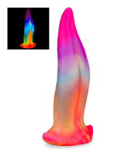 Load image into Gallery viewer, Phosphoreszierender Saugnapf-Dildo aus Silikon Zunge