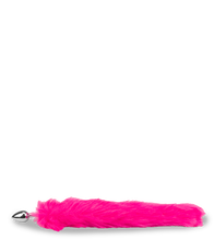 Load image into Gallery viewer, Pinker Foxtail-Plug mit Kunstfell