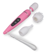 Load image into Gallery viewer, Power Wand Massager mit 3 Aufsätzen