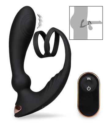 Prostata-Massagegerät mit Cockring Hutter