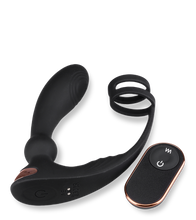 Load image into Gallery viewer, Prostata-Massagegerät mit Cockring Hutter