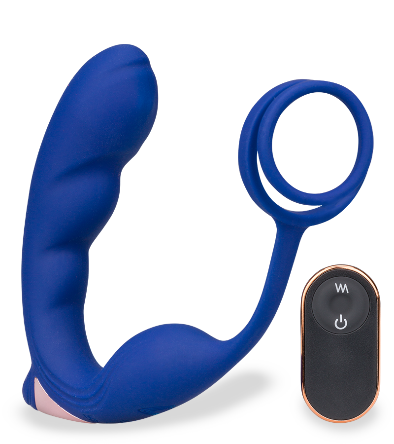 Prostata-Massagegerät mit Doppel-Cockring Fury