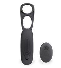 Load image into Gallery viewer, Prostata-Massagegerät mit Vibration und Doppel-Cockring Pro P