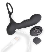 Load image into Gallery viewer, Prostata-Massagegerät mit Vibration und Penisring Hero