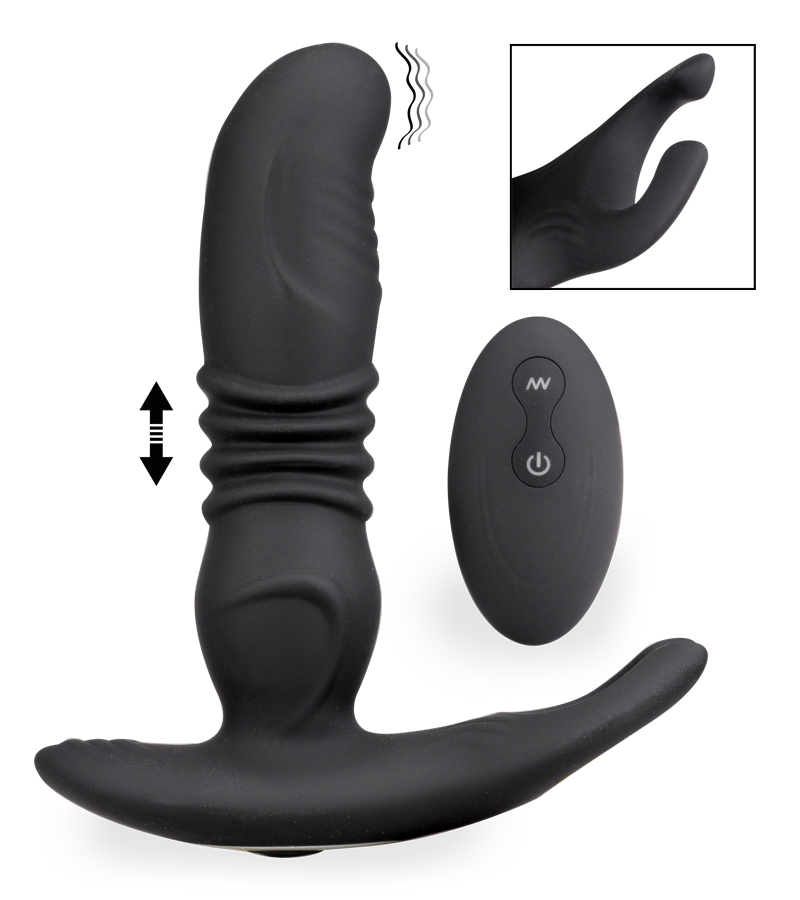 Prostata-Massagegerät mit Vibrations- und Stoßfunktion und Hoden-Massager Paris