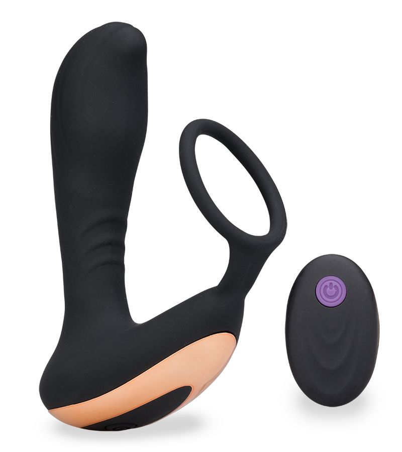 Prostatavibrator mit Penisring 7 Modi