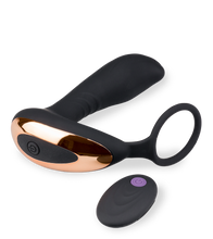 Load image into Gallery viewer, Prostatavibrator mit Penisring 7 Modi