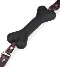 Load image into Gallery viewer, Puppy-Play-Knebel Knochen aus Silikon 12,3 cm