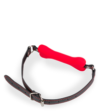 Load image into Gallery viewer, Puppy-Play-Knebel Knochen aus Silikon 12,3 cm