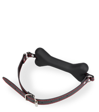 Load image into Gallery viewer, Puppy-Play-Knebel Knochen aus Silikon 15 cm