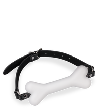 Load image into Gallery viewer, Puppy-Play-Knebel Knochen aus Silikon 15 cm