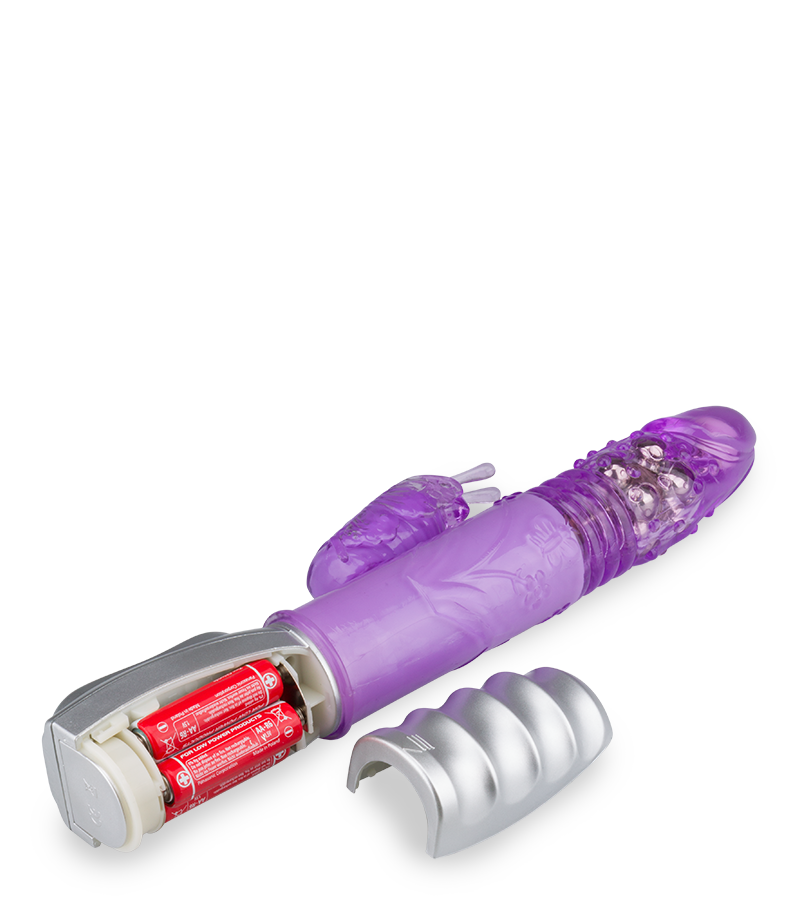 Rabbit-Vibrator Butterfly mit Stoßfunktion