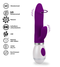 Load image into Gallery viewer, Rabbit-Vibrator mit Rotation Viva