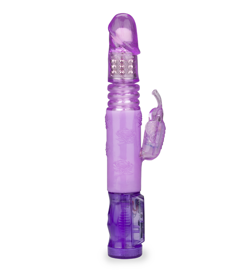 Rabbit-Vibrator mit Stoßfunktion Butterfly Dance