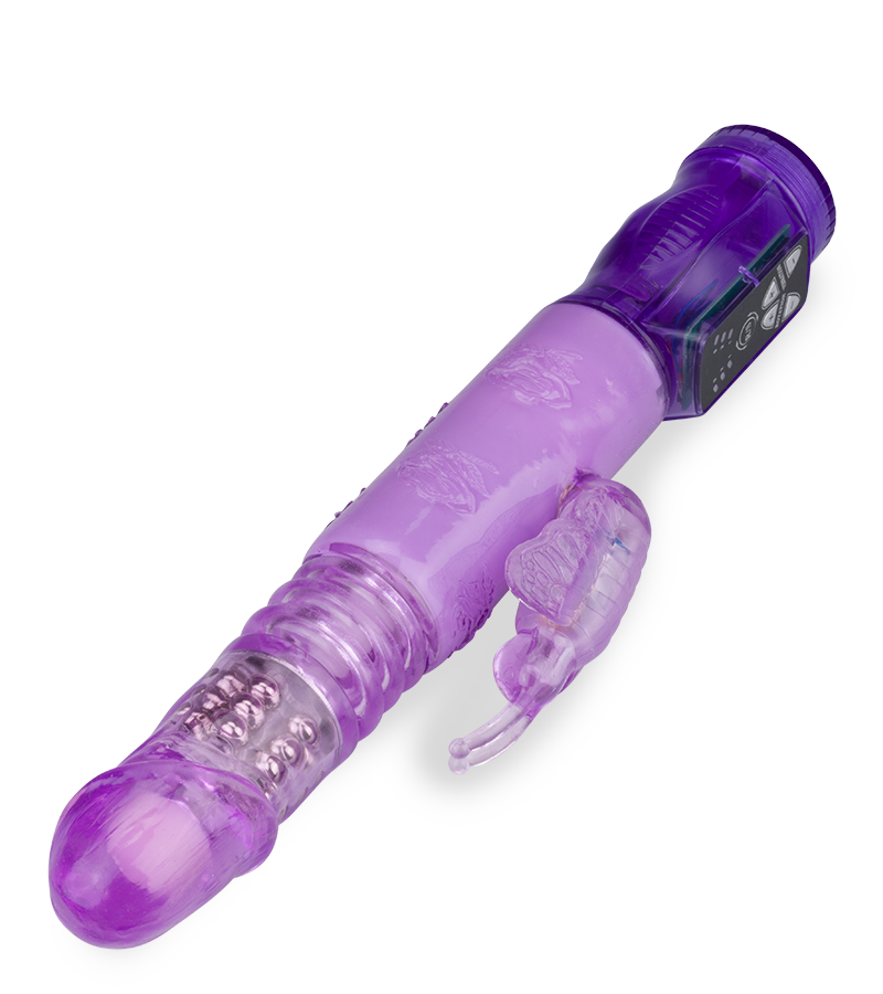 Rabbit-Vibrator mit Stoßfunktion Butterfly Dance