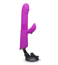 Load image into Gallery viewer, Rabbit-Vibrator mit Stoßfunktion und Saugnapf Flip