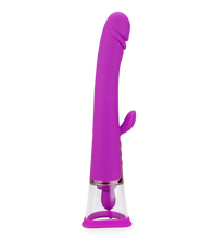 Load image into Gallery viewer, Rabbit-Vibrator mit Vagina-Pumpe Fine