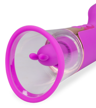 Load image into Gallery viewer, Rabbit-Vibrator mit Vagina-Pumpe Fine