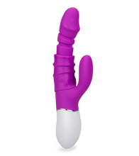 Load image into Gallery viewer, Rabbit-Vibrator mit Vorhaut Connie