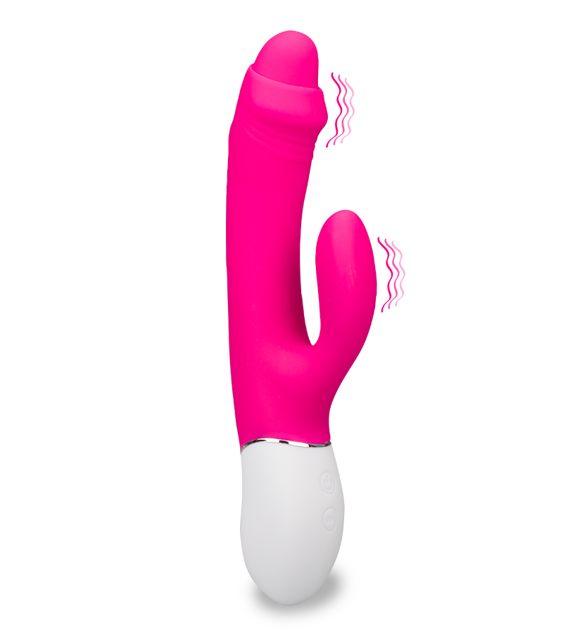 Rabbit-Vibrator mit Vorhaut Connie