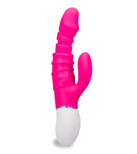 Load image into Gallery viewer, Rabbit-Vibrator mit Vorhaut Connie