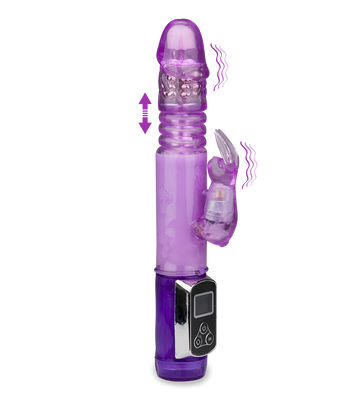 Rabbit-Vibrator Up and Down mit LCD-Display