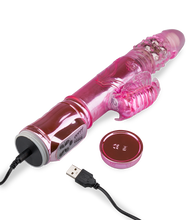 Load image into Gallery viewer, Rabbit-Vibrator XXL Deluxe mit USB und Stoßfunktion