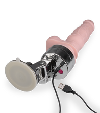 Load image into Gallery viewer, Realistischer Dildovibrator mit Saugfuß-Halterung