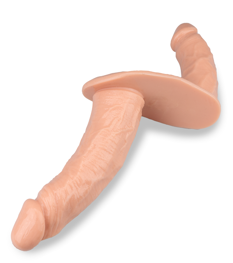 Realistischer Doppel-Umschnalldildo Union