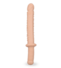 Load image into Gallery viewer, Realistischer gerillter Doppeldildo Damocles