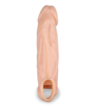 Load image into Gallery viewer, Realistischer Penis-Extender mit Aderung und Hodenring