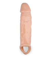 Load image into Gallery viewer, Realistischer Penis-Extender mit Aderung und Hodenring