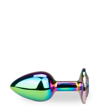 Load image into Gallery viewer, Regenbogenfarbener Rosebud-Analschmuck