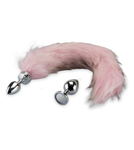 Load image into Gallery viewer, Rosebud-Plug im Doppelpack mit Magnet-Fuchsschwanz