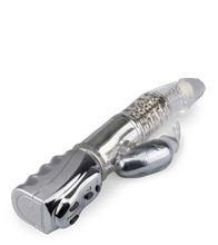 Load image into Gallery viewer, Rotierender Rabbit-Vibrator Silver Pleasure