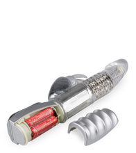 Load image into Gallery viewer, Rotierender Rabbit-Vibrator Silver Pleasure