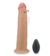 Load image into Gallery viewer, Saugnapf-Dildo mit Vibration und Rotation Jim 23 cm