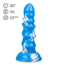 Load image into Gallery viewer, Saugnapf-Dildo Weißer Tiger