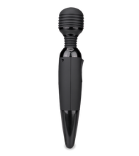 Load image into Gallery viewer, Schwarzer Fantasy Wand Massager mit 2 Aufsätzen
