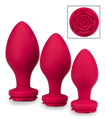 Set aus 3 Analplugs aus Silikon Forever