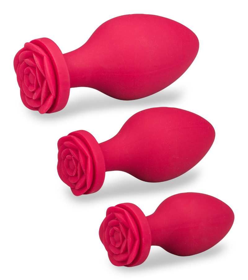 Set aus 3 Analplugs aus Silikon Forever