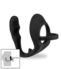 Load image into Gallery viewer, Silikon-Prostatastimulator mit Penisring