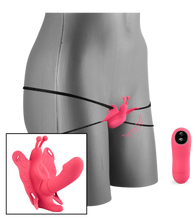Load image into Gallery viewer, Slip-Vibrator aus Silikon mit Innendildo, 30 Modi