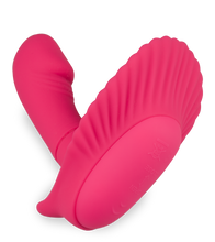 Load image into Gallery viewer, Slip-Vibrator mit Innendildo in Muschelform