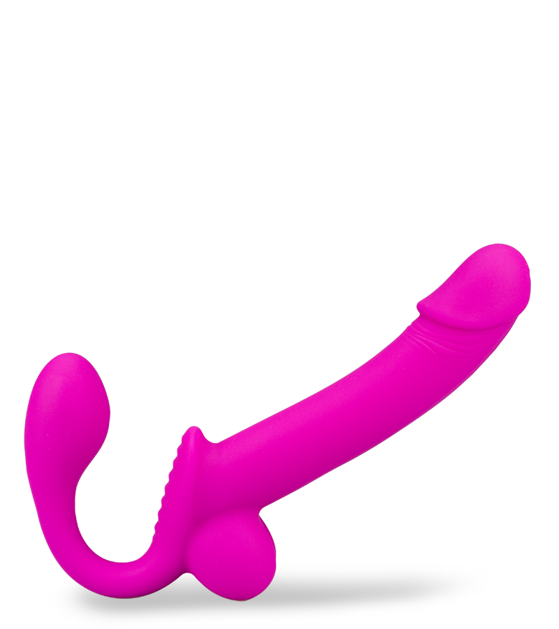 Strapless Strapon aus Silikon mit Spritzfunktion Nightlong